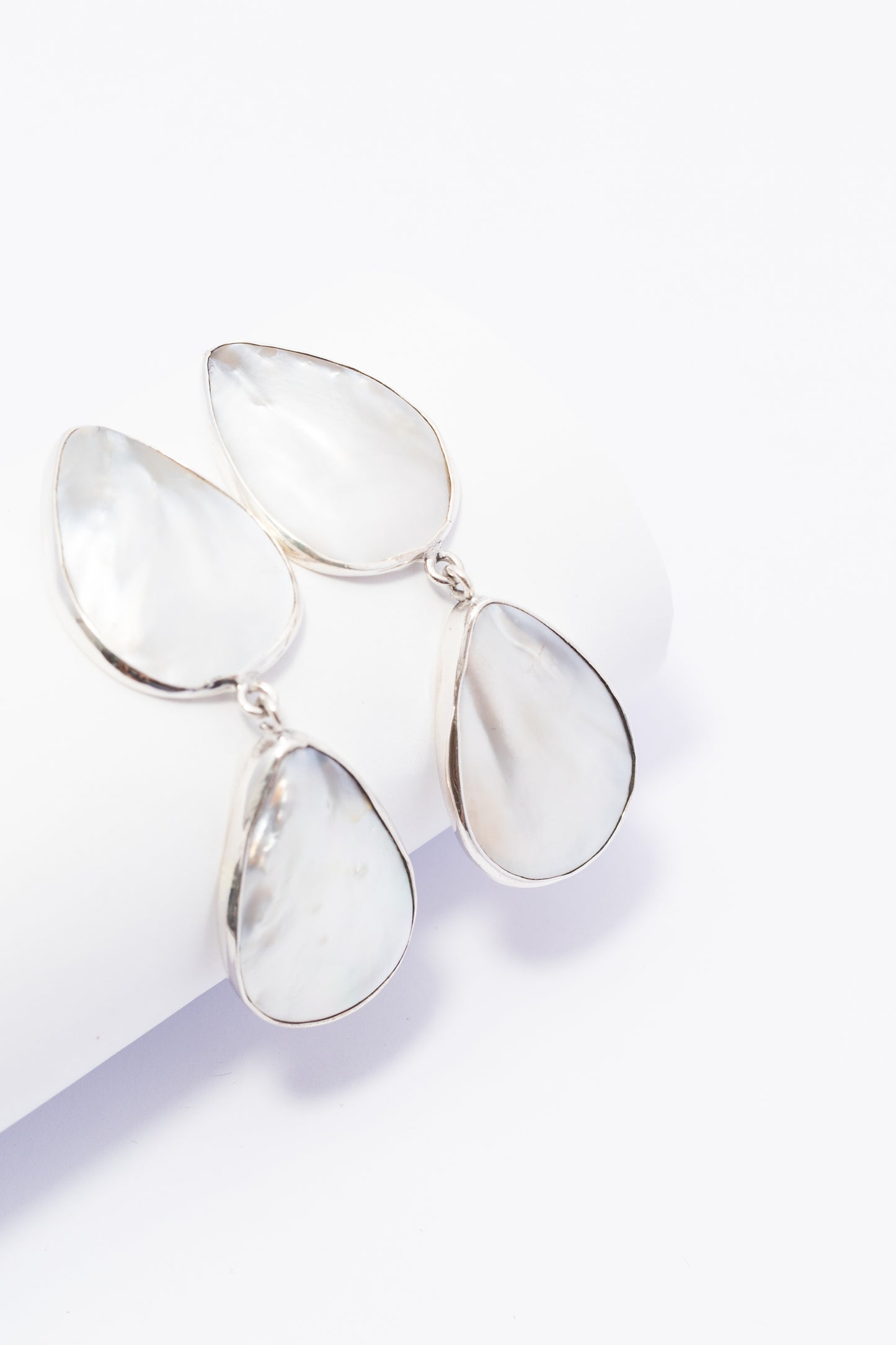Arete de Plata con Madre Perla
