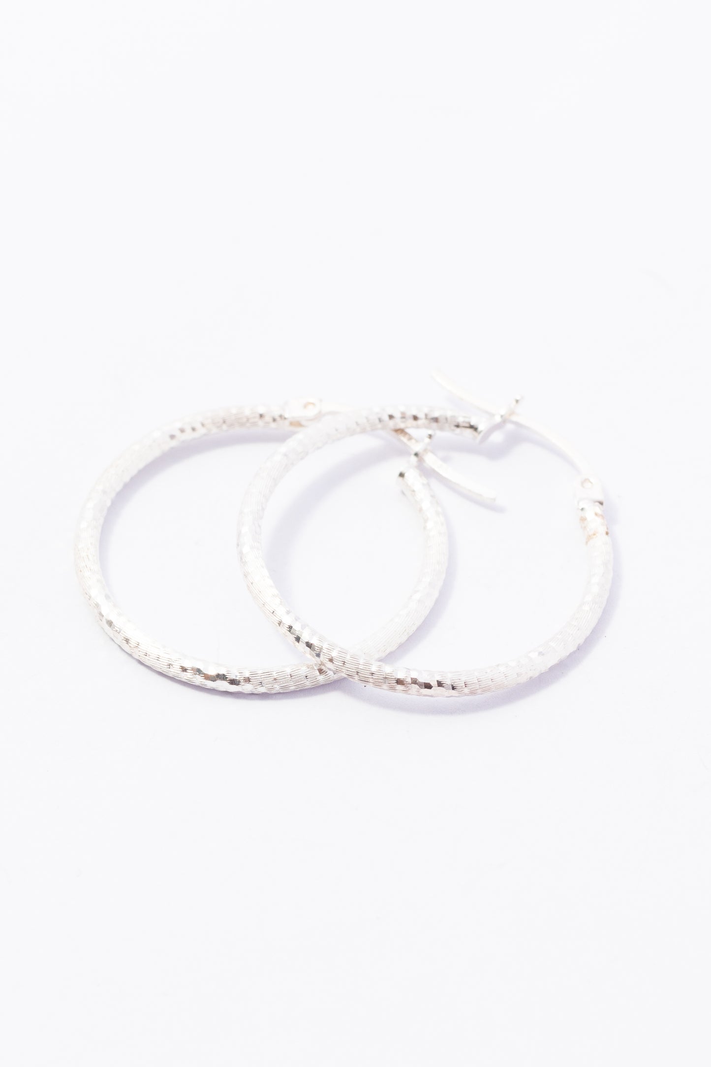 Arracada de Plata Escarchado