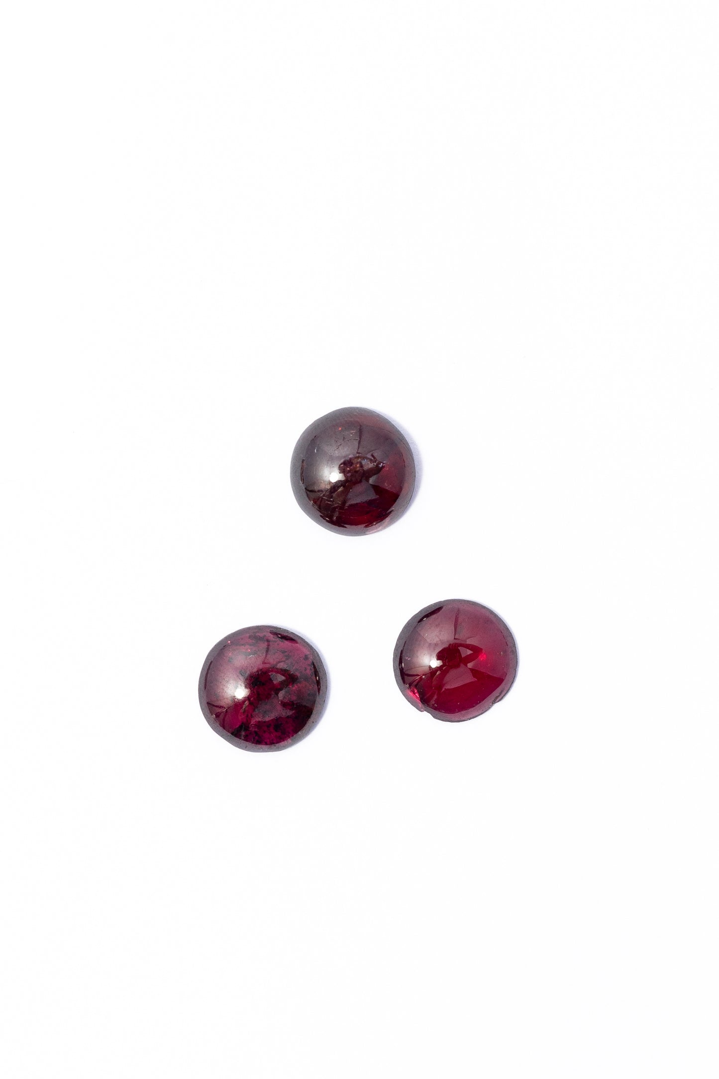 Cabujón de Granate Circulo