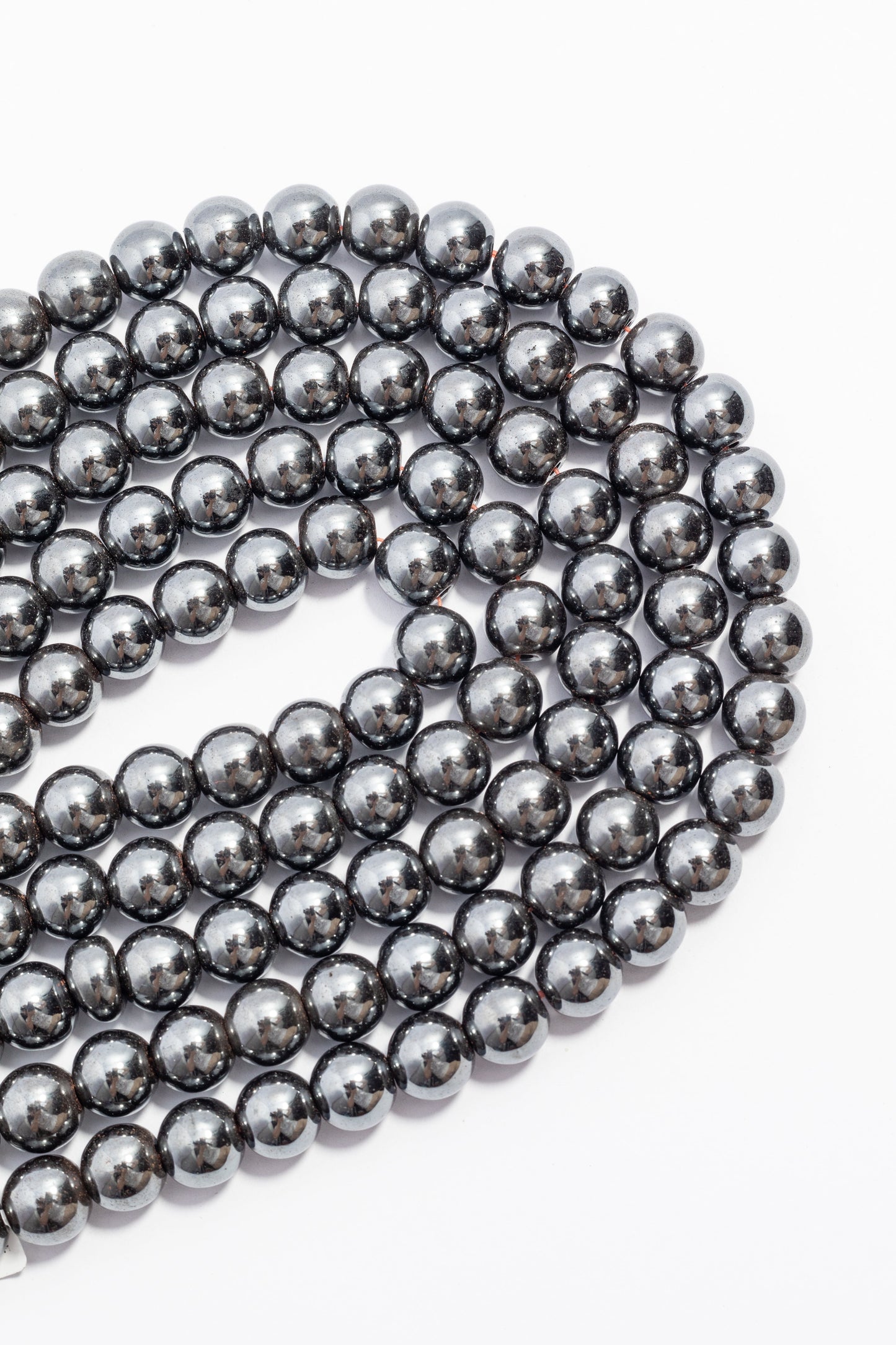 Hilo de Hematite Bola Facetada