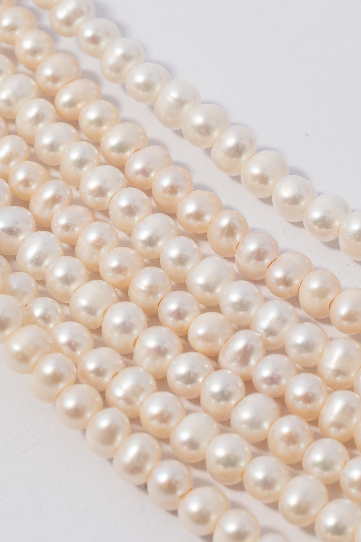 Hilo de Perla Papa Perforación Grande