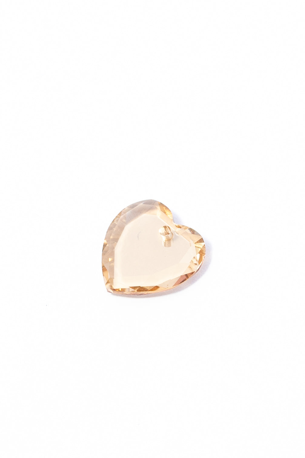 Dije de Swarovski Corazón Plano con Cortes