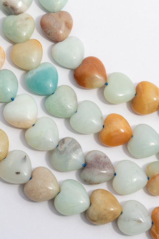 Hilo de Amazonita Corazon