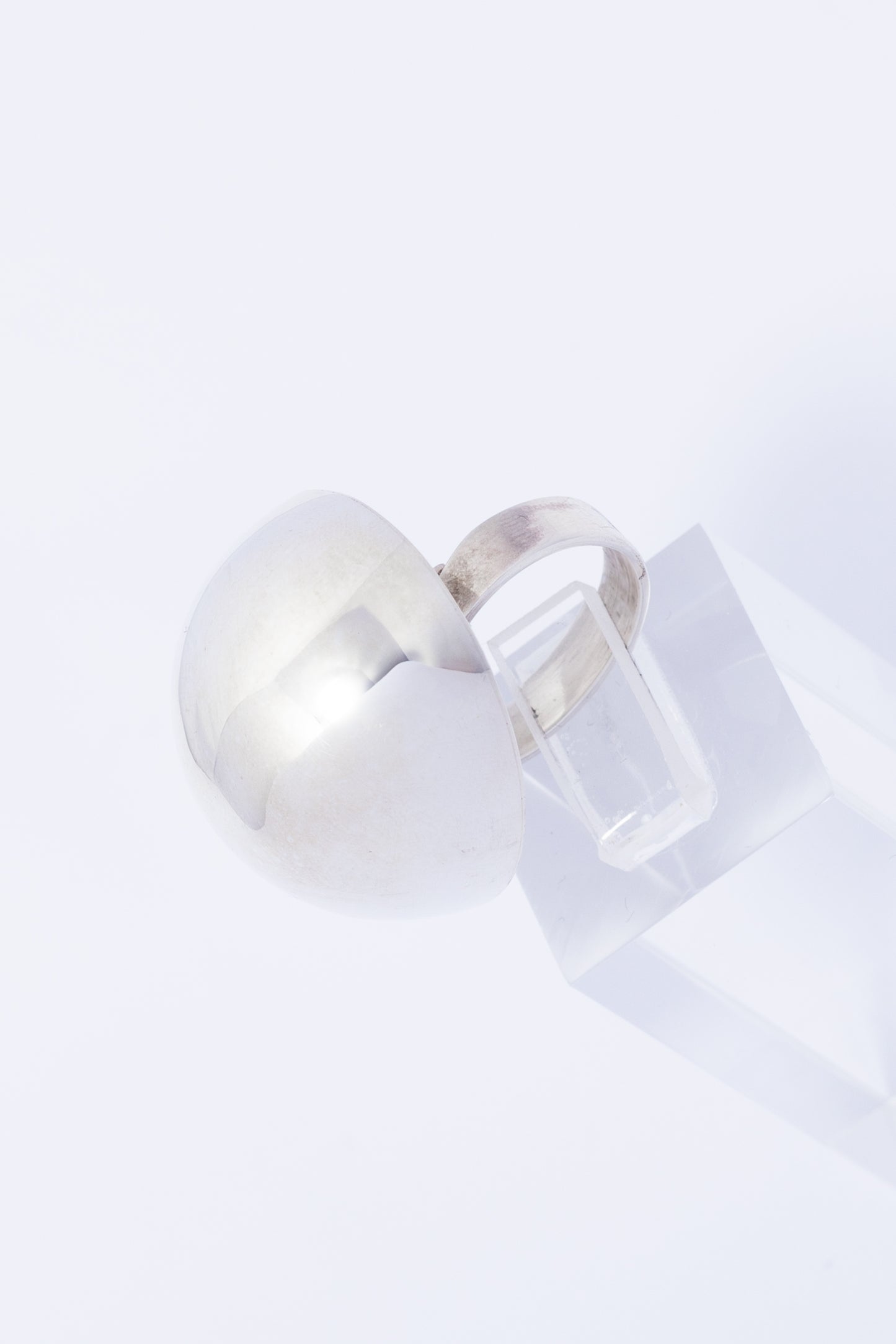 Anillo de Plata Esférico