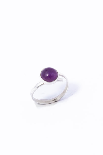 Anillo de Plata con Amatista