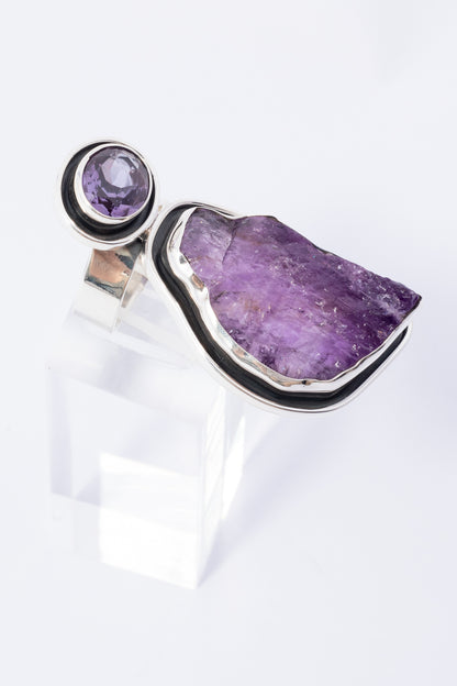 Anillo de Plata con Amatista