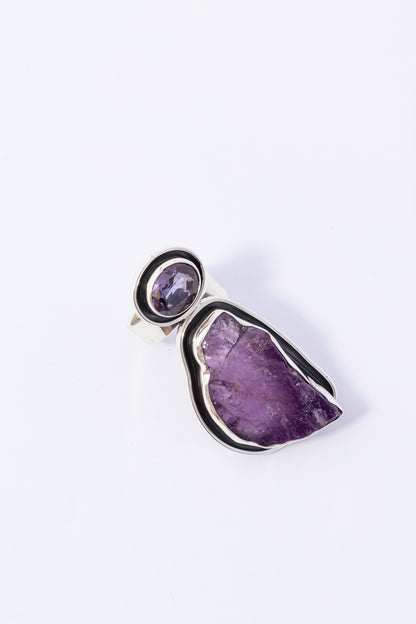 Anillo de Plata con Amatista