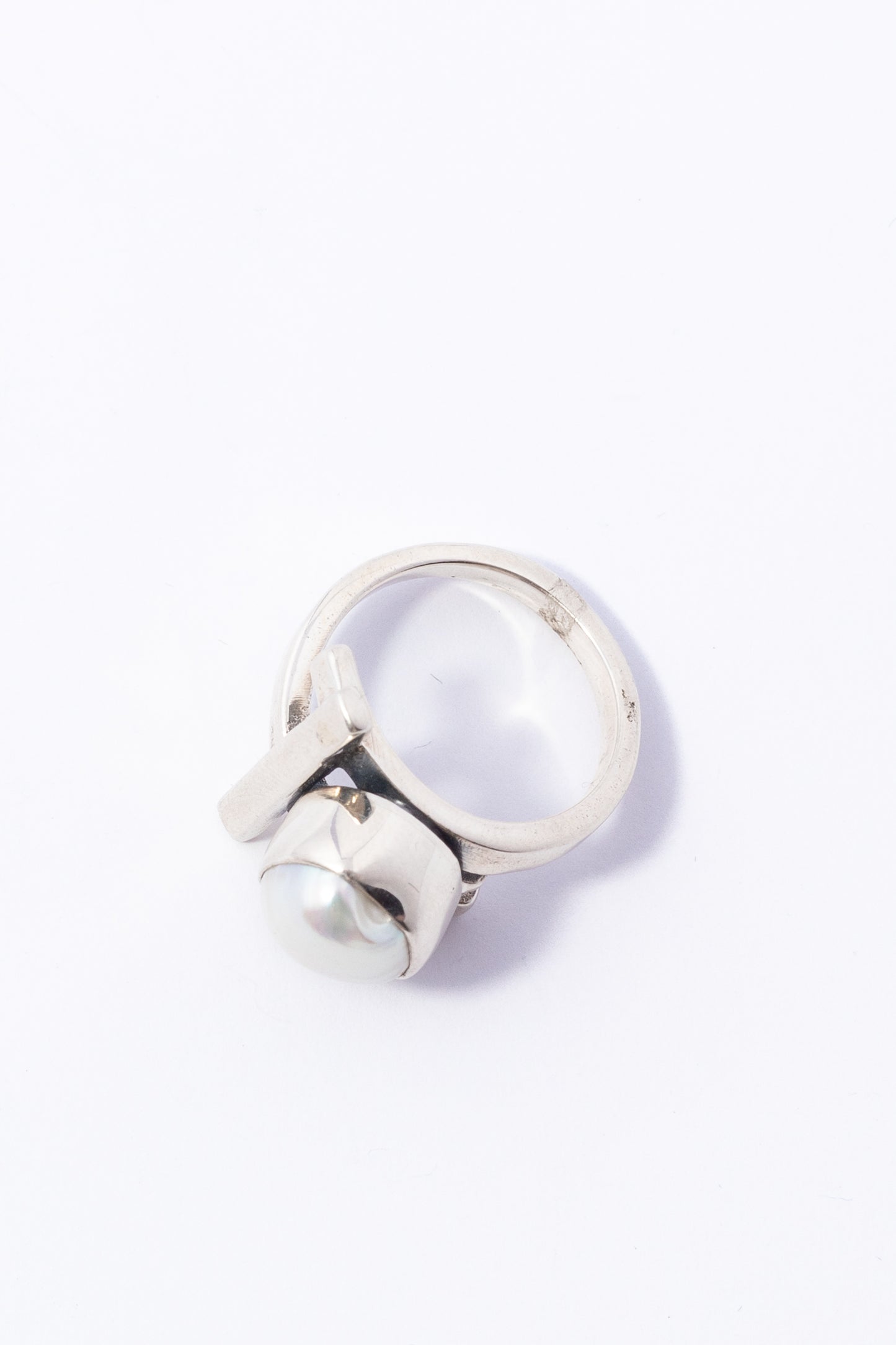 Anillo de plata con Perla