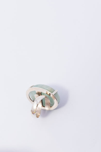 Anillo de Plata con Aquamarina
