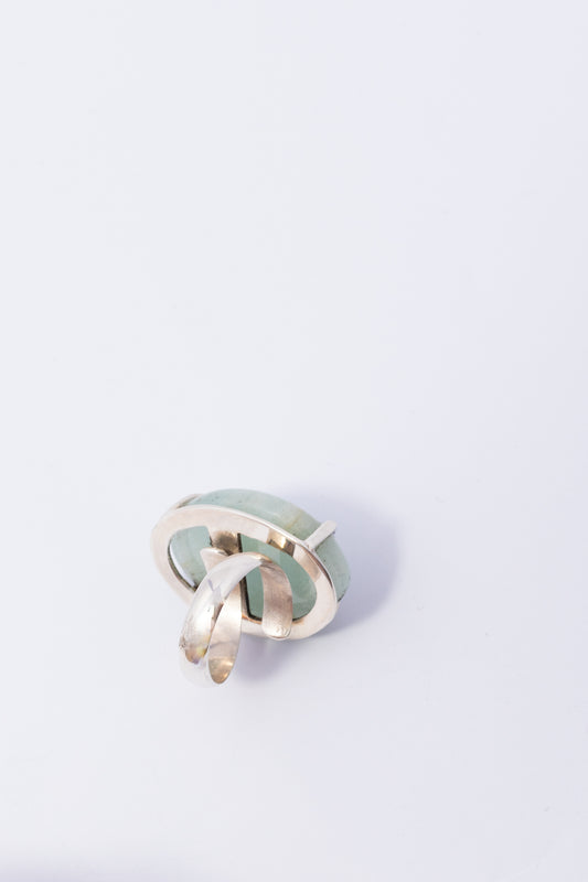 Anillo de Plata con Aquamarina
