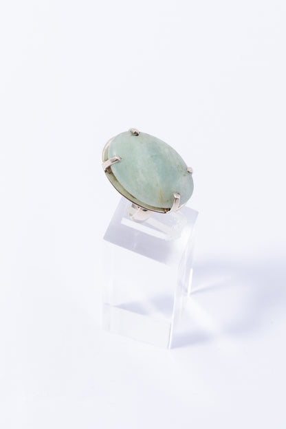 Anillo de Plata con Aquamarina