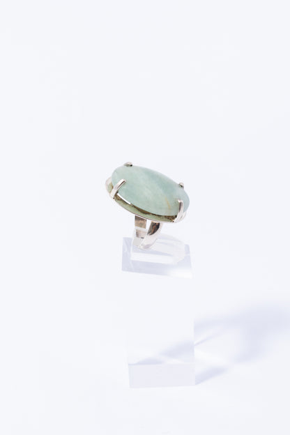 Anillo de Plata con Aquamarina