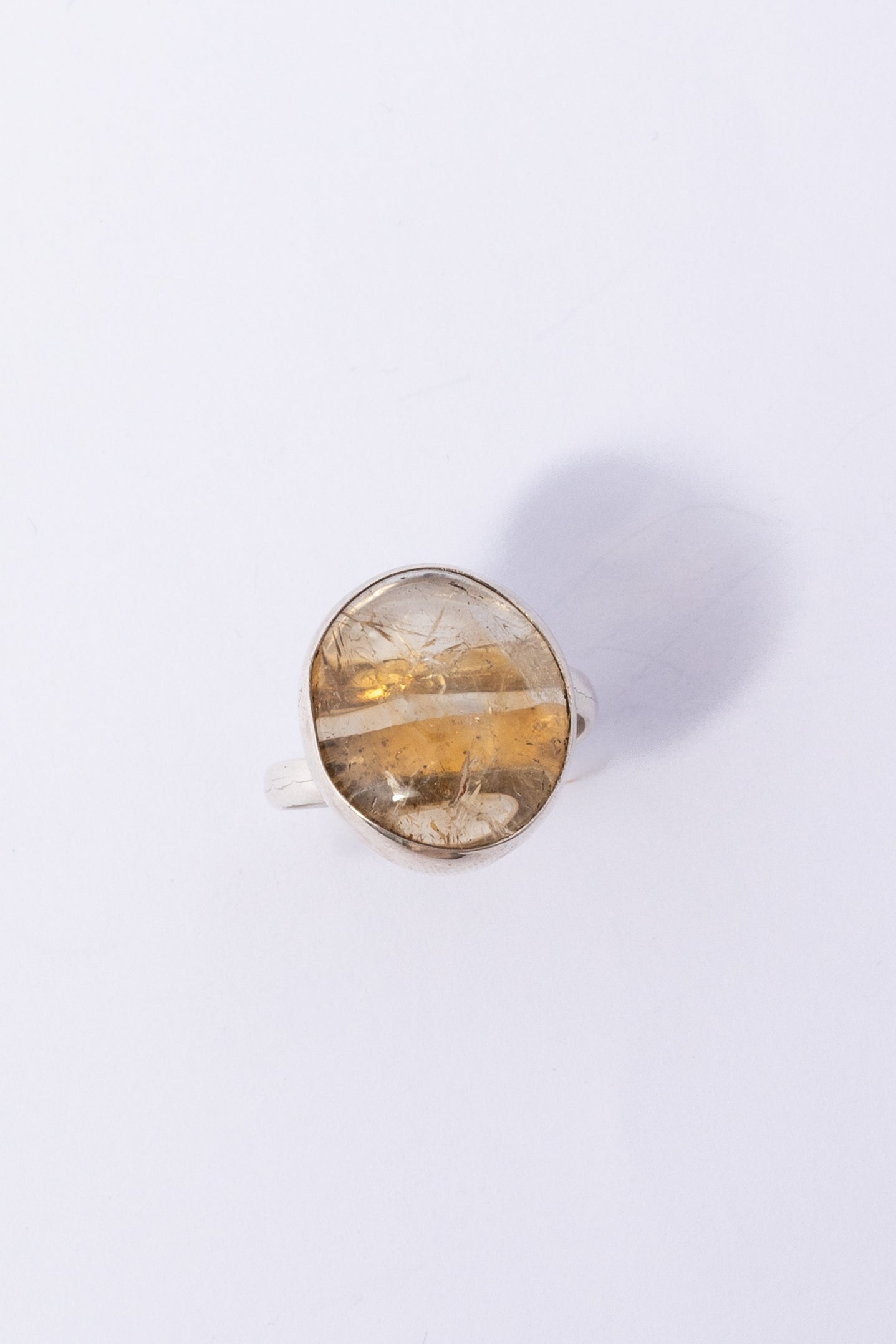 Anillo de Plata con Citrina