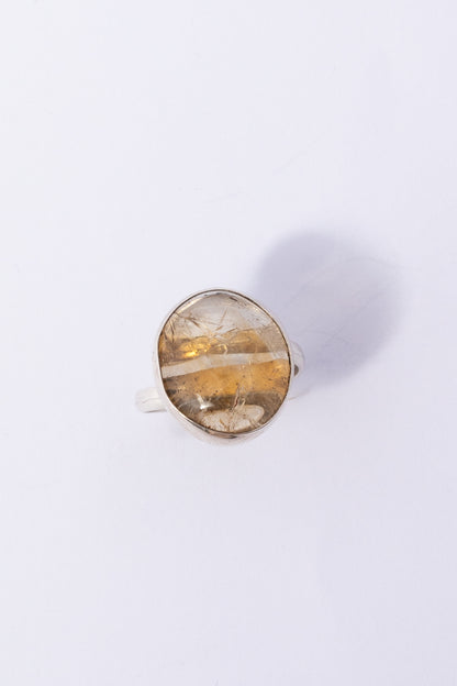 Anillo de Plata con Citrina