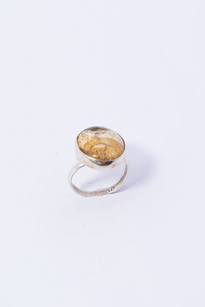 Anillo de Plata con Citrina