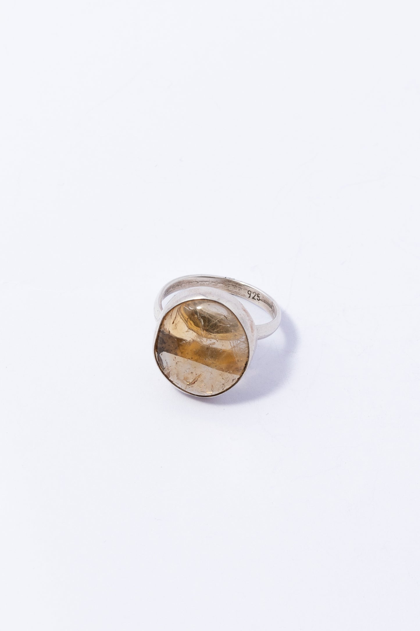 Anillo de Plata con Citrina
