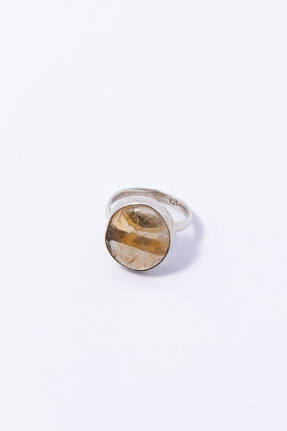 Anillo de Plata con Citrina