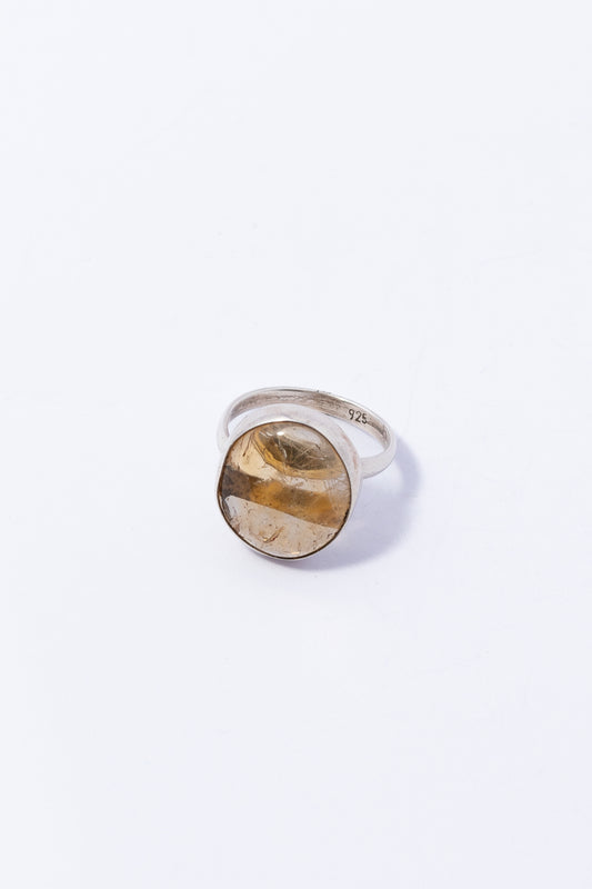 Anillo de Plata con Citrina