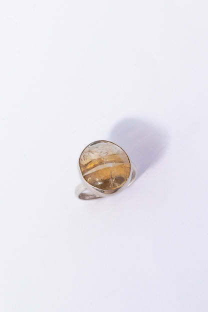 Anillo de Plata con Citrina