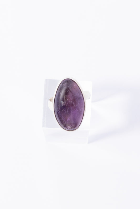 Anillo de Plata Amatista