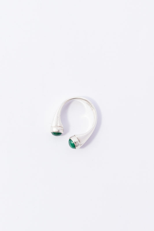 Anillo de Plata con Malaquita