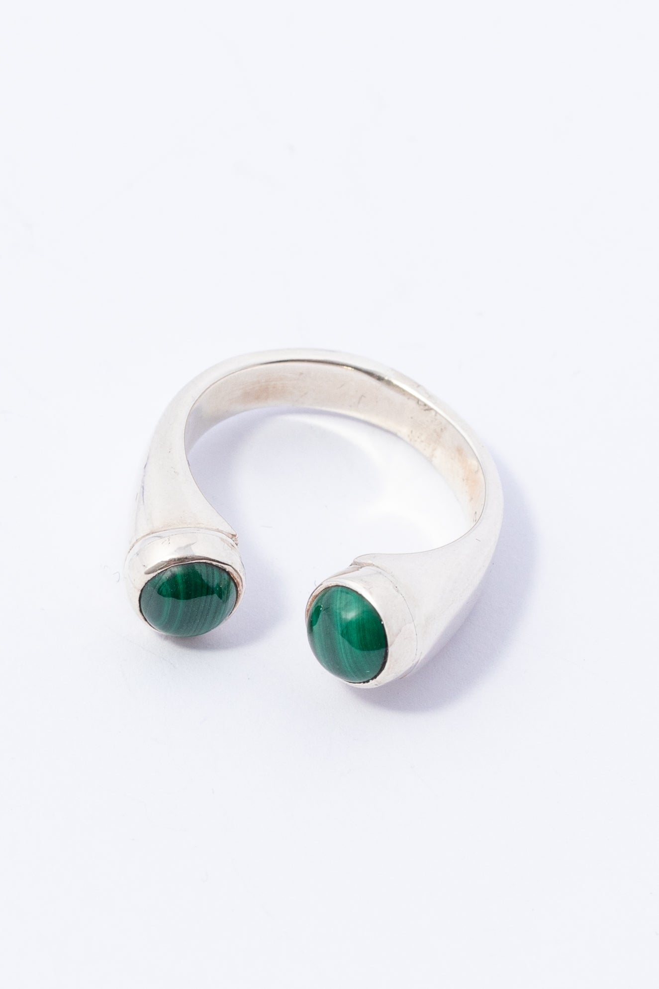 Anillo de Plata con Malaquita