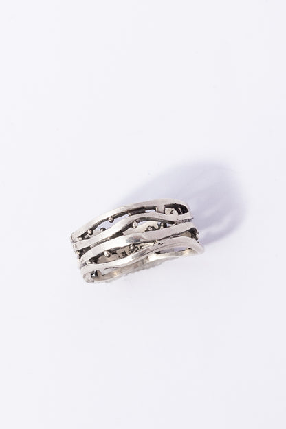 Anillo de Plata Onda