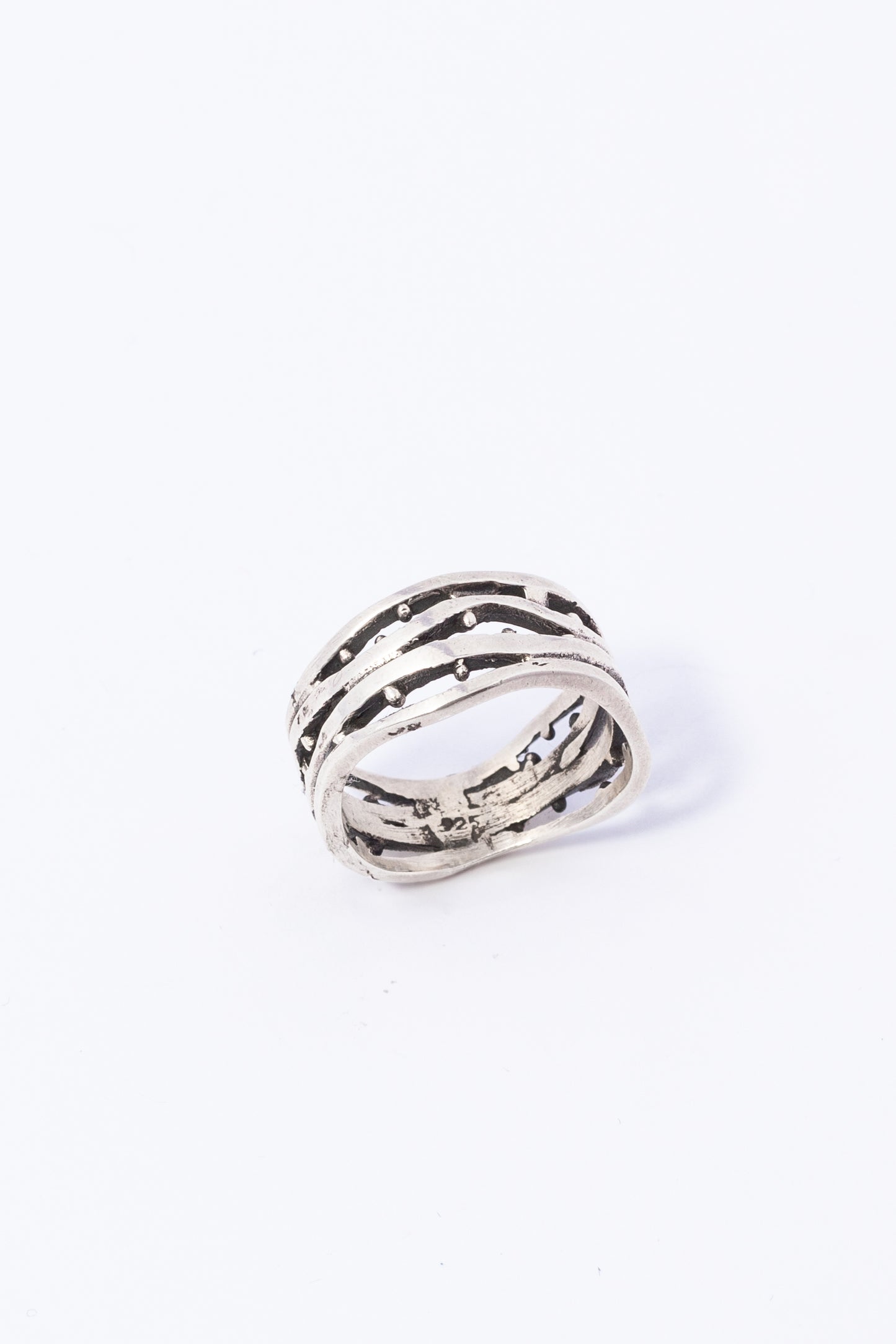Anillo de Plata Onda