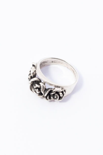 Anillo de Plata con Flores