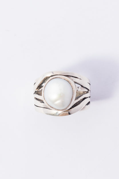 Anillo de Plata con Perla