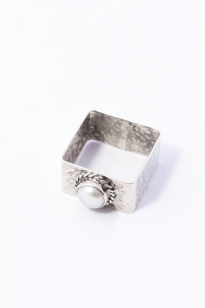Anillo de Plata con Perla