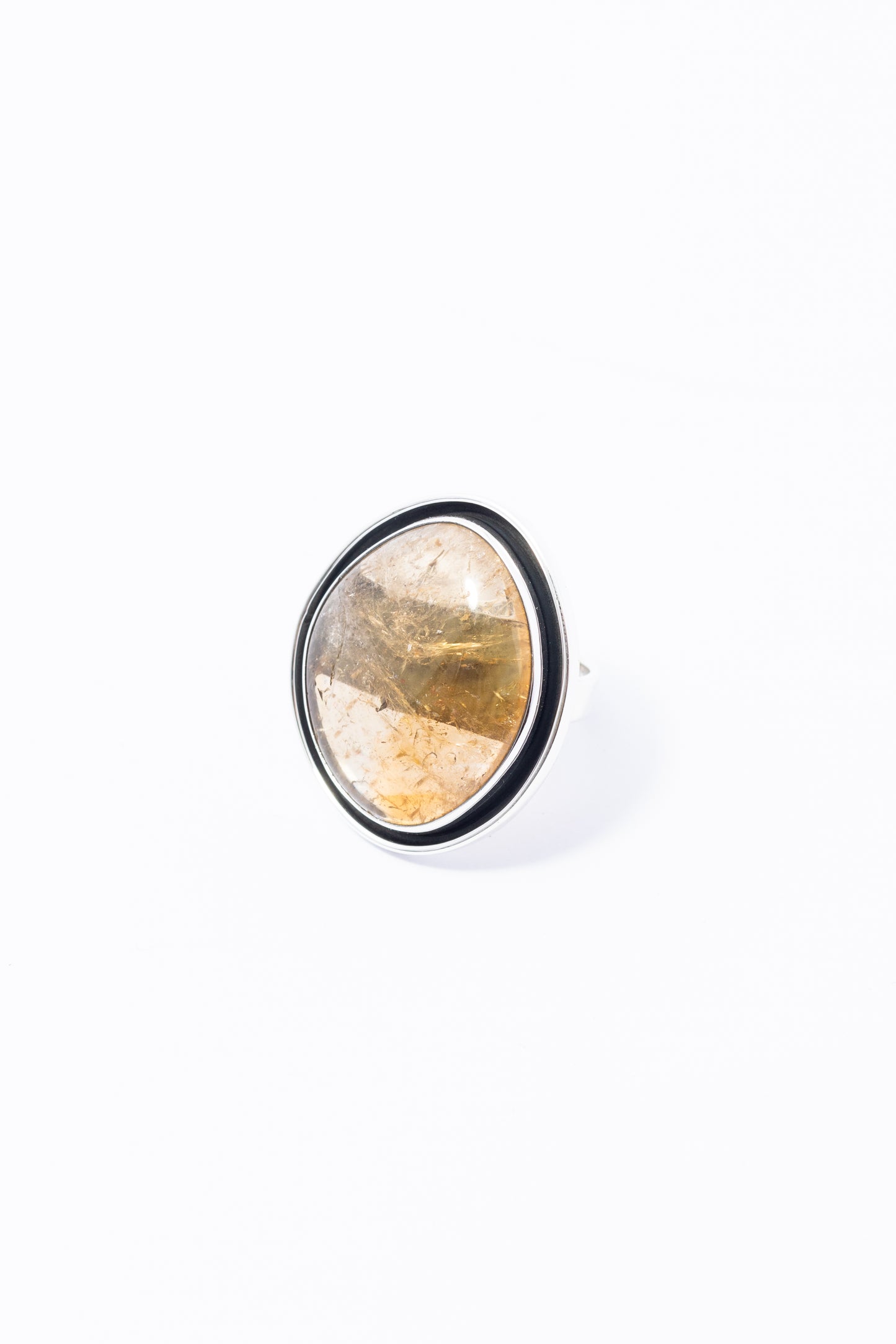 Anillo de Plata con Citrina