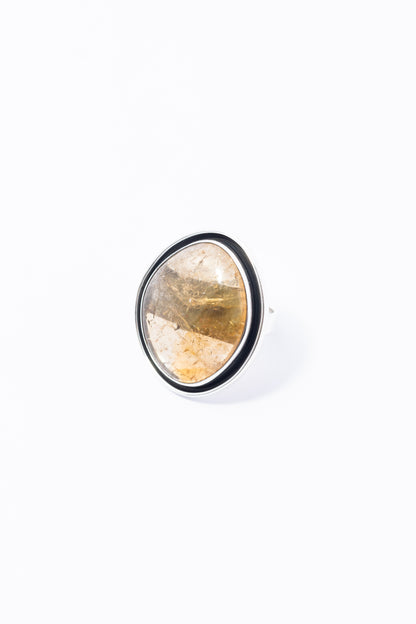 Anillo de Plata con Citrina