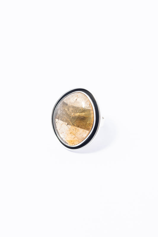 Anillo de Plata con Citrina