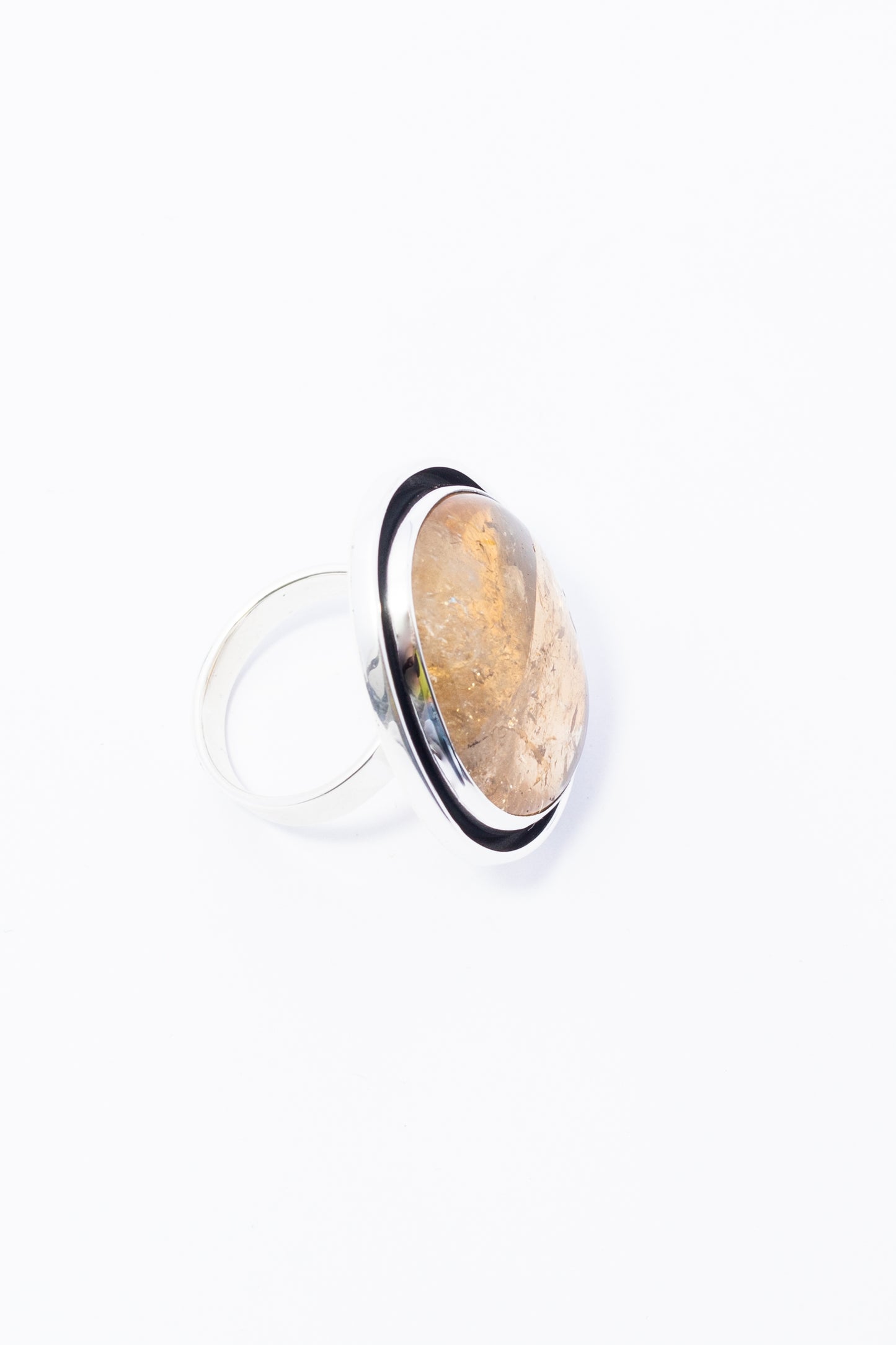 Anillo de Plata con Citrina