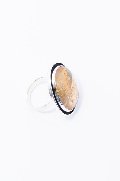 Anillo de Plata con Citrina