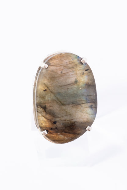 Anillo de Plata con Labradorita