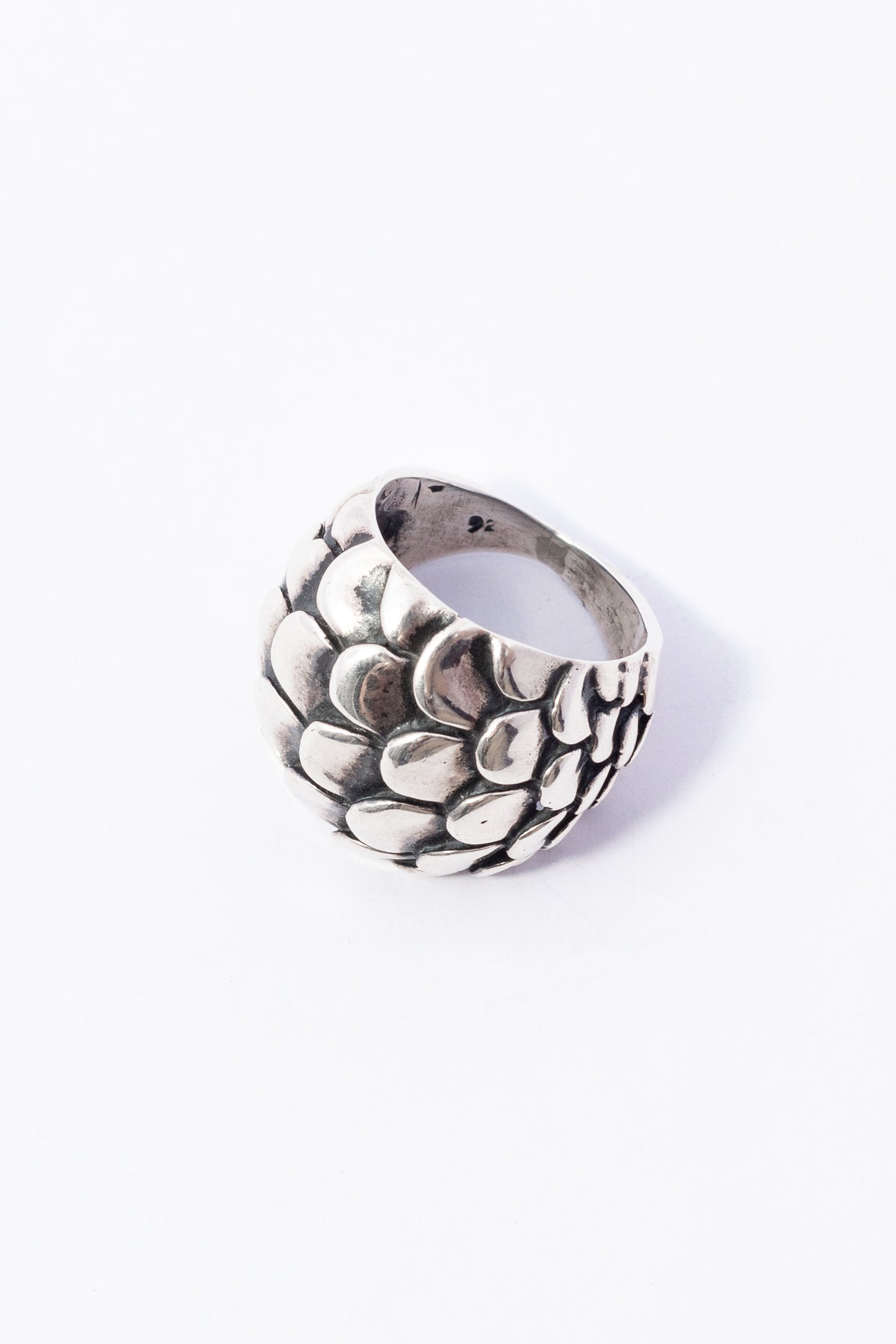 Anillo de Plata Escamas