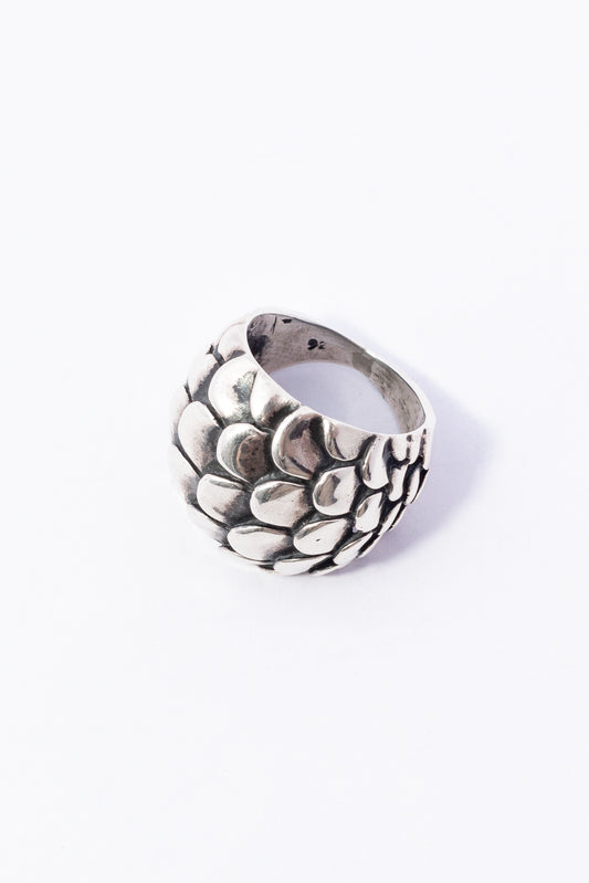 Anillo de Plata Escamas