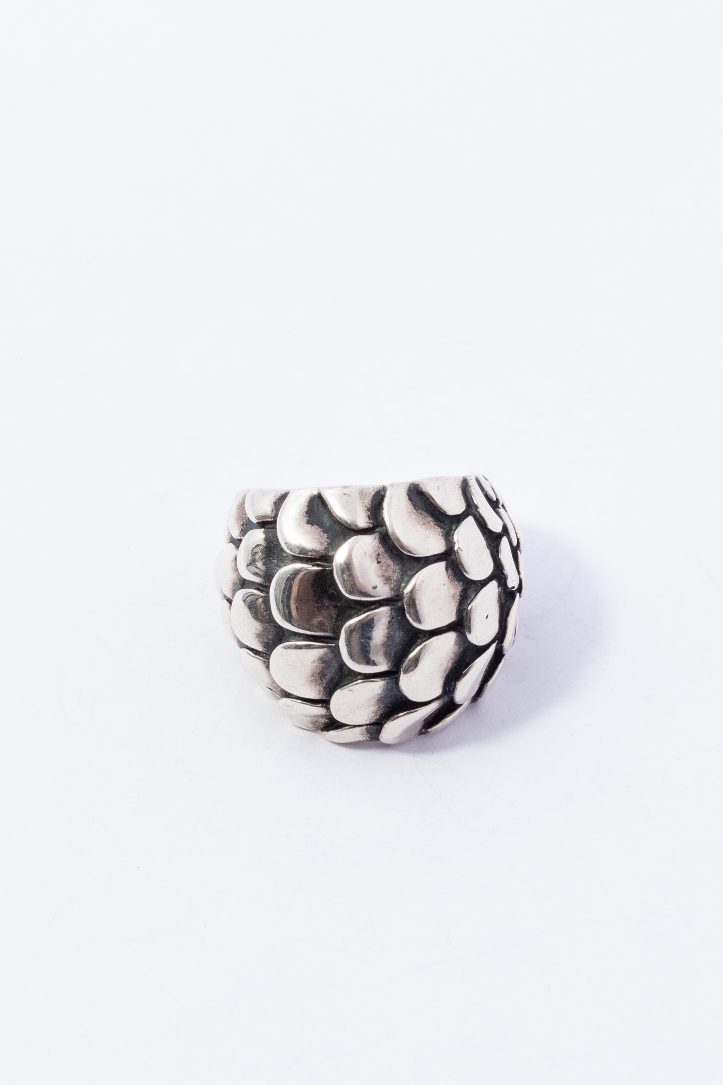 Anillo de Plata Escamas