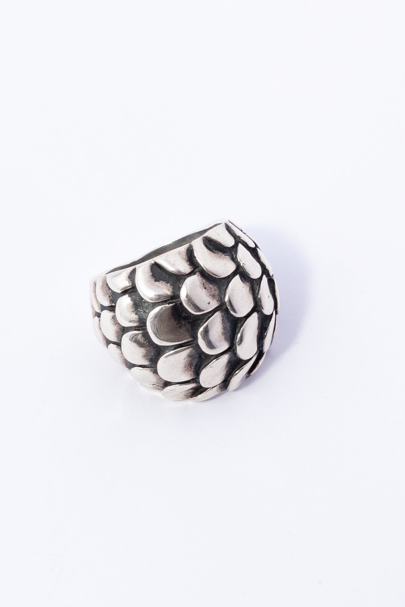 Anillo de Plata Escamas