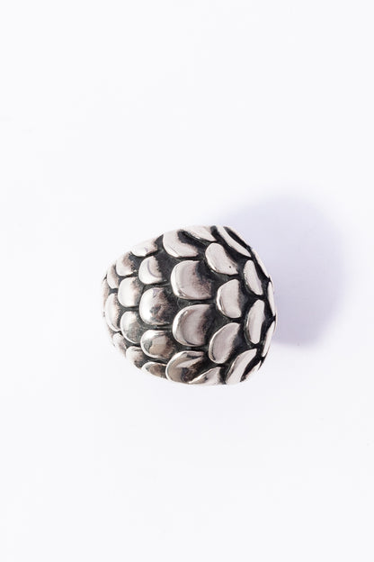 Anillo de Plata Escamas