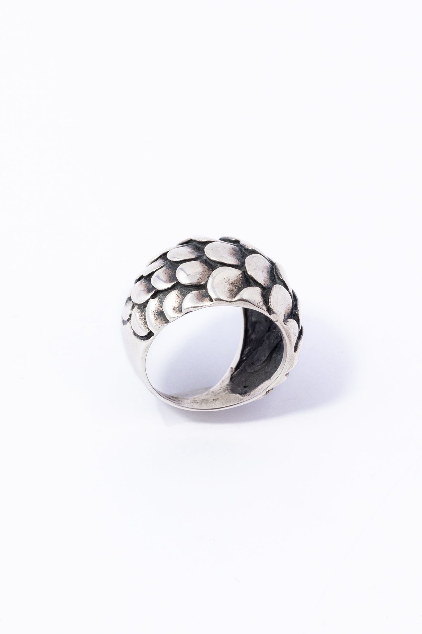 Anillo de Plata Escamas