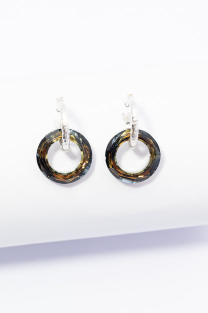Arete de Plata con Swarovski