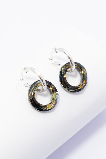 Arete de Plata con Swarovski