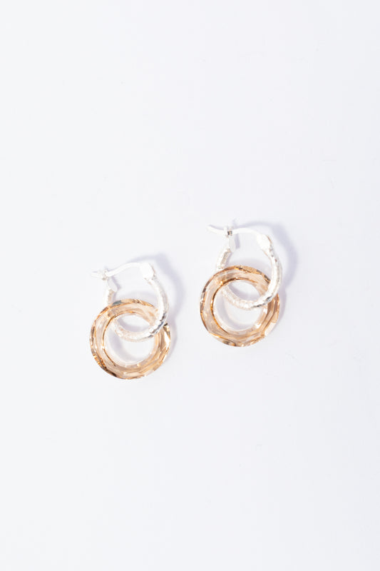 Arete de Plata con Swarovski