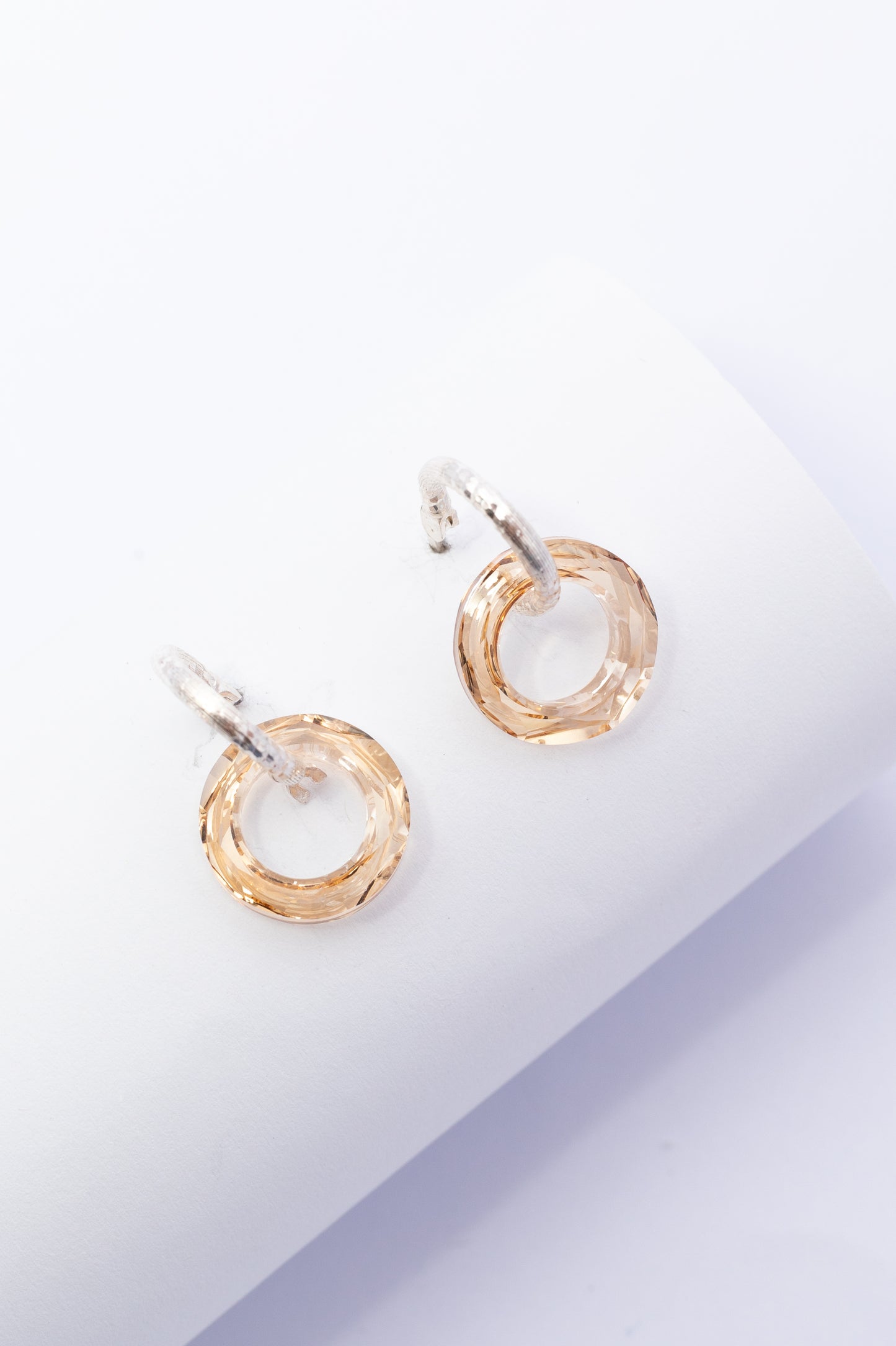 Arete de Plata con Swarovski