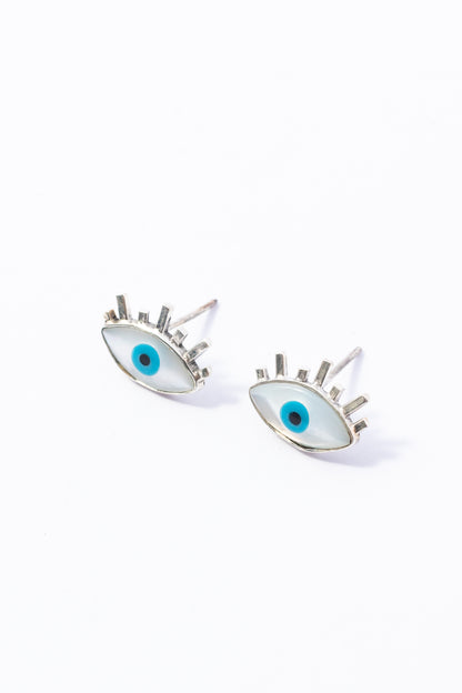 Arete de Plata y Madre Perla