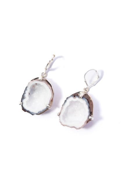 Arete de Plata con Geoda