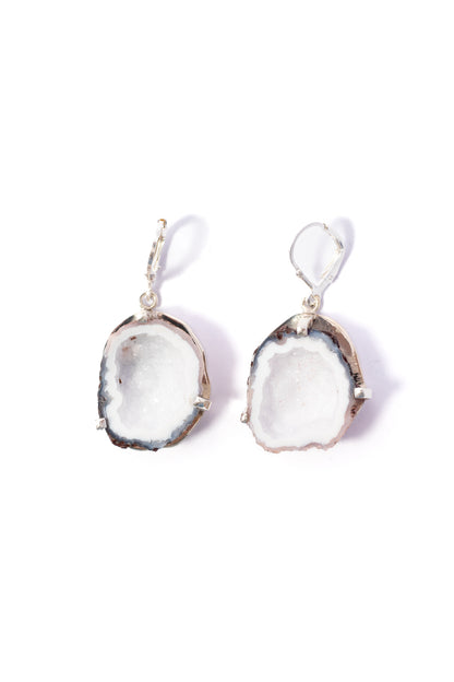 Arete de Plata con Geoda